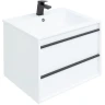Тумба под раковину Aquanet Lino 60 253901 подвесная Белая матовая МДФ / ЛДСП