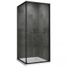Душевой уголок Abber Schwarzer Diamant 90x90 AG0A090B профиль Черный стекло прозрачное
