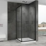 Душевой уголок Abber Schwarzer Diamant 90x90 AG0A090B профиль Черный стекло прозрачное