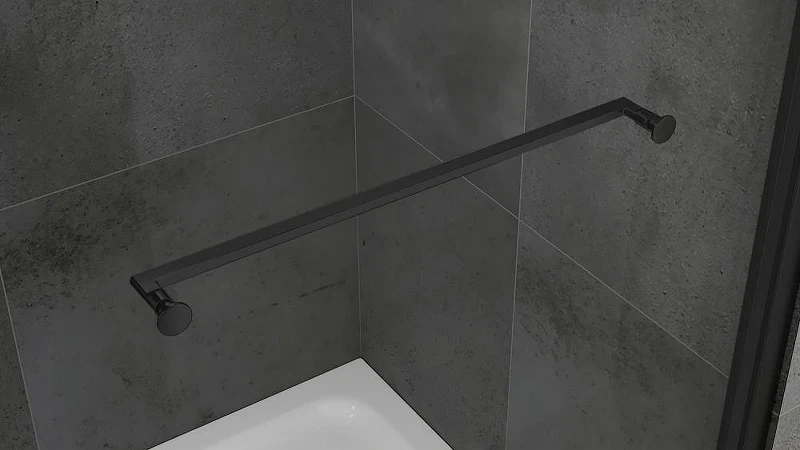 Душевой уголок Abber Schwarzer Diamant 90x90 AG0A090B профиль Черный стекло прозрачное