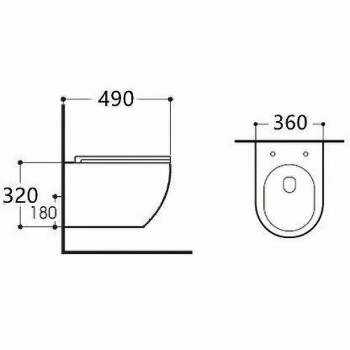 Унитаз Aquanet Cetus W Short Tornado 332171 подвесной с сиденьем Микролифт