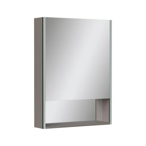 Зеркальный шкаф Equil Smile 60 R szSMILEI60.R с подсветкой цвет Лен анрацит
