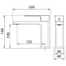 Смеситель для раковины Grossman Style 510.K35.05.320 Золото брашированное латунь
