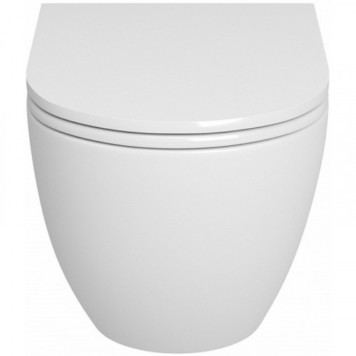 Комплект унитаза с инсталляцией Maretti Elena EA73EA56052 с сиденьем Микролифт и Черной матовой клавишей смыва фарфор подвесной