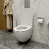 Комплект унитаза с инсталляцией Maretti Elena EA73EA56052 с сиденьем Микролифт и Черной матовой клавишей смыва фарфор подвесной