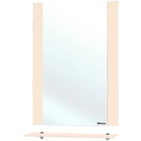 Зеркало Bellezza Рокко 50 4613706030071 с полкой Бежевое