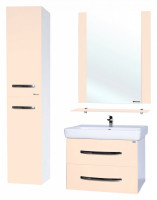 Зеркало Bellezza Рокко 50 4613706030071 с полкой Бежевое