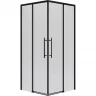 Душевой уголок Niagara Nova 100х100 NG-6830-34BLACK профиль Черный матовый стекло прозрачное