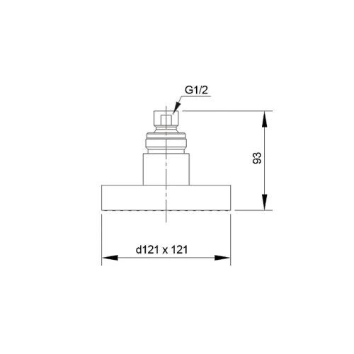 Верхний душ Raiber RFD-23 цвет Хром