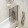 Шторка на ванну Maybah Glass MGV-72-2ш 400x1400 в широком профиле Бронза стекло бронзовое матовое