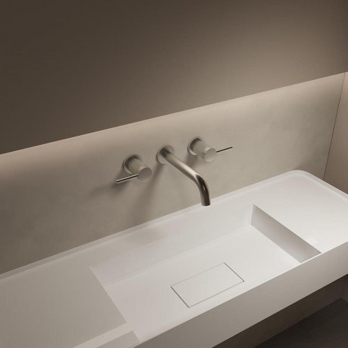 Смеситель для раковины Vincea Groove VBFW-4G1BN цвет Брашированный никель