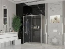 Душевой уголок Ambassador Intense 130x110 110021102IX-110IX профиль Хром стекло прозрачное