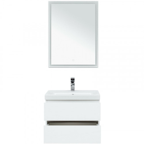 Комплект мебели для ванной Aquanet Беркли 60 258905 подвесной Белый Дуб рошелье МДФ / ЛДСП