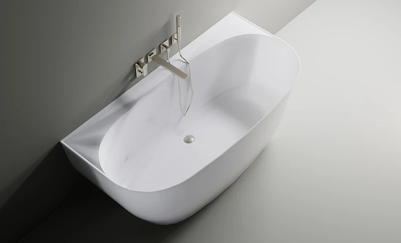 Ванна из искусственного камня Astra Form Атрия 170х85 01010075+08010055 цвет Белый матовый