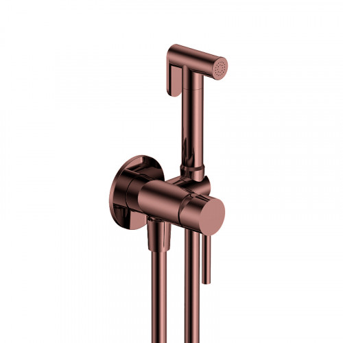 Гигиенический душ со смесителем AQUAme Siena AQM6217BC цвет Медь шлифованная