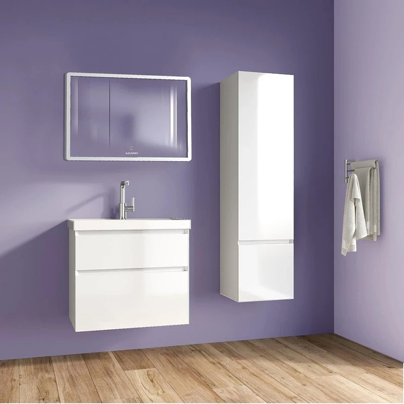 Тумба с раковиной Azario Velluto 70 CS00088602 подвесная цвет Белый матовый