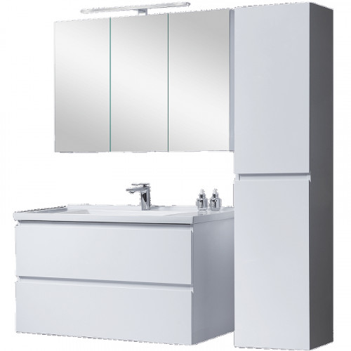 Шкаф пенал Orans BC-4023W 35 4023wuv005 Белый глянец МДФ / ЛДСП