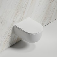 Унитаз Ceramicanova Modena Rimless CN6063 подвесной Белый глянцевый с сиденьем Микролифт фарфор подвесной