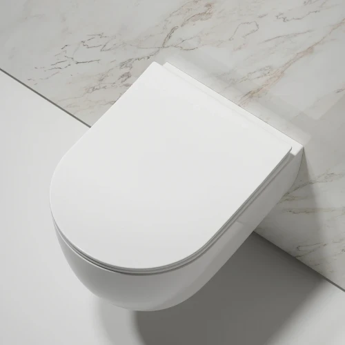 Унитаз Ceramicanova Modena Rimless CN6063 подвесной Белый глянцевый с сиденьем Микролифт фарфор подвесной