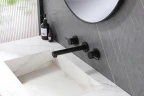 Смеситель для раковины Abber Emotion AF88121B Черный матовый латунь встраиваемый
