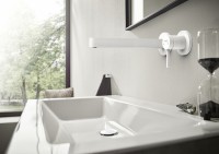 Смеситель для раковины Hansgrohe Finoris 76050700 Белый матовый латунь встраиваемый