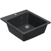 Кухонная мойка Aquaton Парма 47 1A713032PM210 Графит искусственный камень (литьевой мрамор) встраиваемый