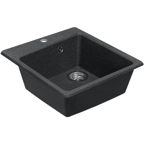 Кухонная мойка Aquaton Парма 47 1A713032PM210 Графит искусственный камень (литьевой мрамор) встраиваемый