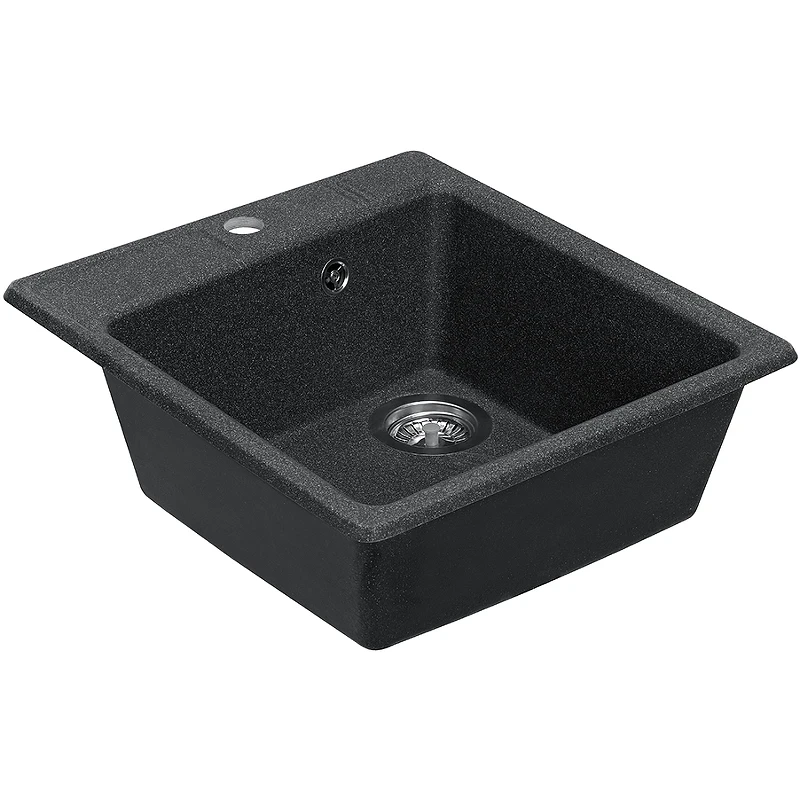 Кухонная мойка Aquaton Парма 47 1A713032PM210 Графит искусственный камень (литьевой мрамор) встраиваемый