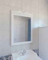 Зеркало Caprigo Borgo 60 33430-B231 Белое матовое МДФ / ЛДСП, стекло