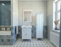 Зеркало Caprigo Borgo 60 33430-B231 Белое матовое МДФ / ЛДСП, стекло