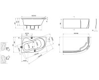 Акриловая ванна Ravak Rosa II 150x95 R C561000000 без гидромассажа