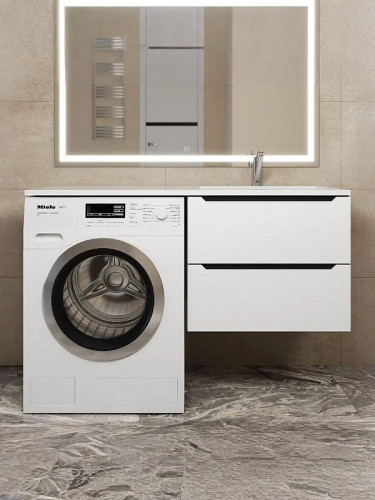 Тумба под раковину Uperwood Tanos 60 291020261 подвесная цвет Белый матовый Графит матовый