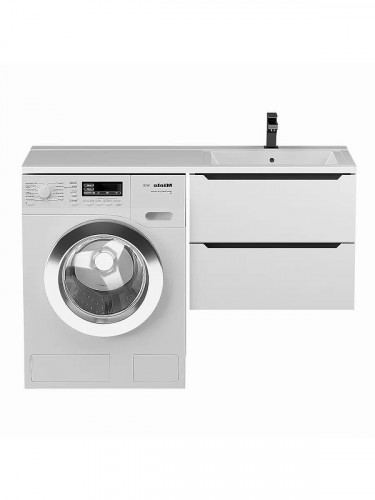 Тумба под раковину Uperwood Tanos 60 291020261 подвесная цвет Белый матовый Графит матовый