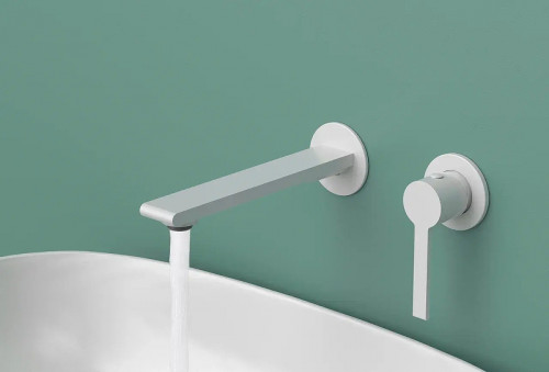 Смеситель для раковины Kaiser Serio 05511-4 цвет Белый матовый