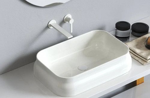 Смеситель для раковины Kaiser Serio 05511-4 цвет Белый матовый