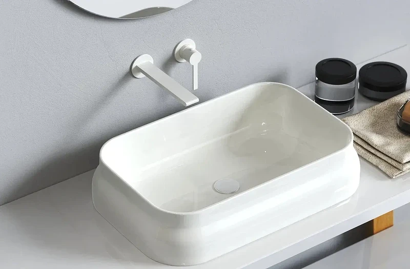 Смеситель для раковины Kaiser Serio 05511-4 цвет Белый матовый