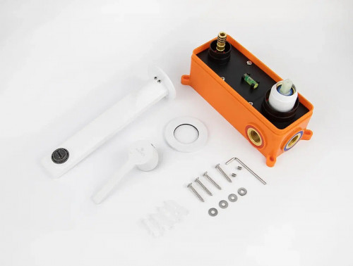 Смеситель для раковины Kaiser Serio 05511-4 цвет Белый матовый