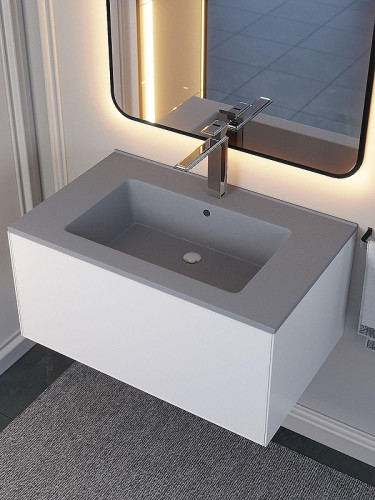 Раковина Uperwood Parma Quartz 76.5 291003006 цвет Бетон