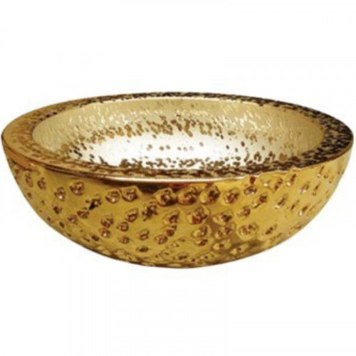 Раковина-чаша CeramaLux 41 J2049 Золото фаянс накладная