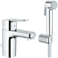 Смеситель для раковины Grohe BauEdge 23757000 с гигиеническим душем