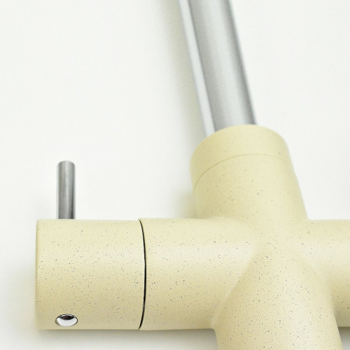 Смеситель для кухни Paini Cox 7855643CR3V11L2KM Бежевый матовый Хром