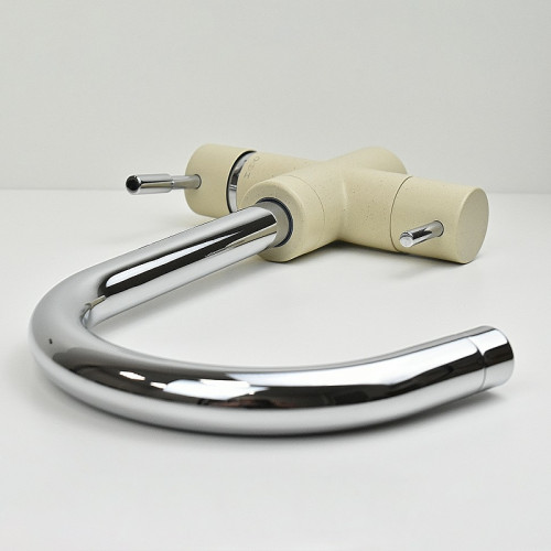 Смеситель для кухни Paini Cox 7855643CR3V11L2KM Бежевый матовый Хром