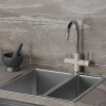 Смеситель для кухни Paini Cox 7855643CR3V11L2KM Бежевый матовый Хром