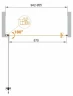 Душевая дверь Cezares Eco 95 ECO-O-B-1-95-P-Cr профиль Хром стекло рифленое