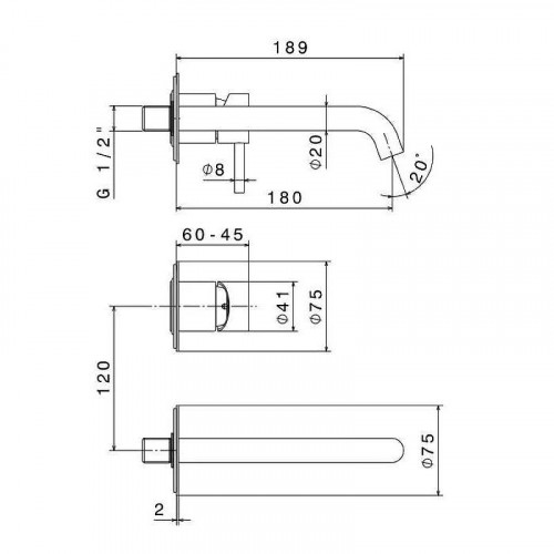 Смеситель для раковины Newform X-Steel 316 69628EX.59.067 цвет Copper Bronze
