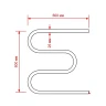 Электрический полотенцесушитель Mixline Simple 60х60 556803 цвет Хром