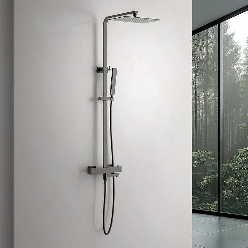 Душевая система Timo Tetra-Thermo SX-0169/18 с термостатом Черное золото