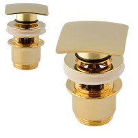 Донный клапан Remer 905SCC2114DO click-clack цвет Золото глянцевое