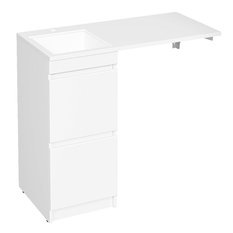 Тумба с раковиной DIWO Тольятти 100 L цвет Белый