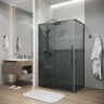 Душевой уголок Grossman Galaxy 110x100 120.K33.01.1110.42.10 профиль Графит сатин стекло тонированное